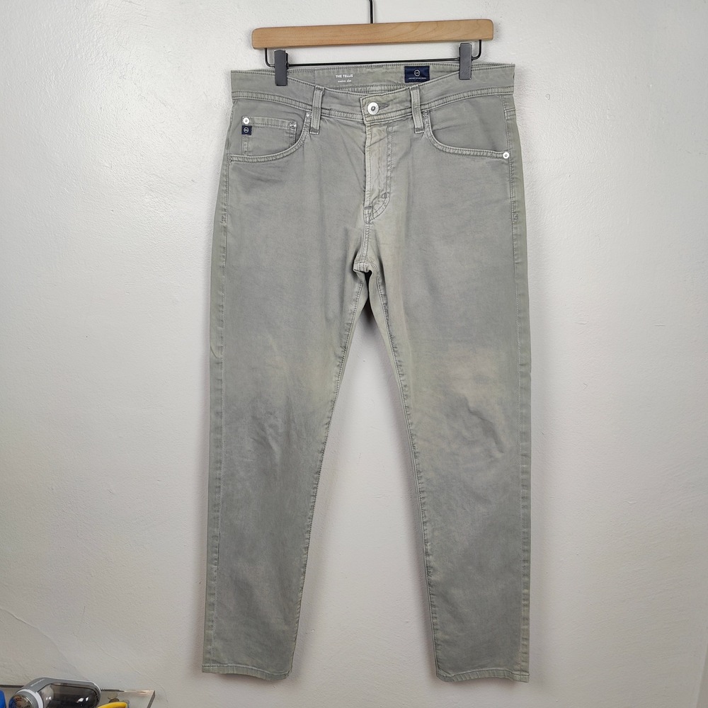 AG Adriano Goldschmied The Tellis Jeans Mens 31x34 Modern Slim‎ Fit Pants Gray